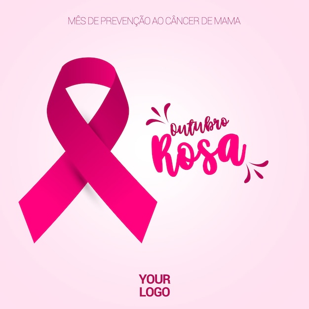 Feed de mídia social campanha Outubro Rosa