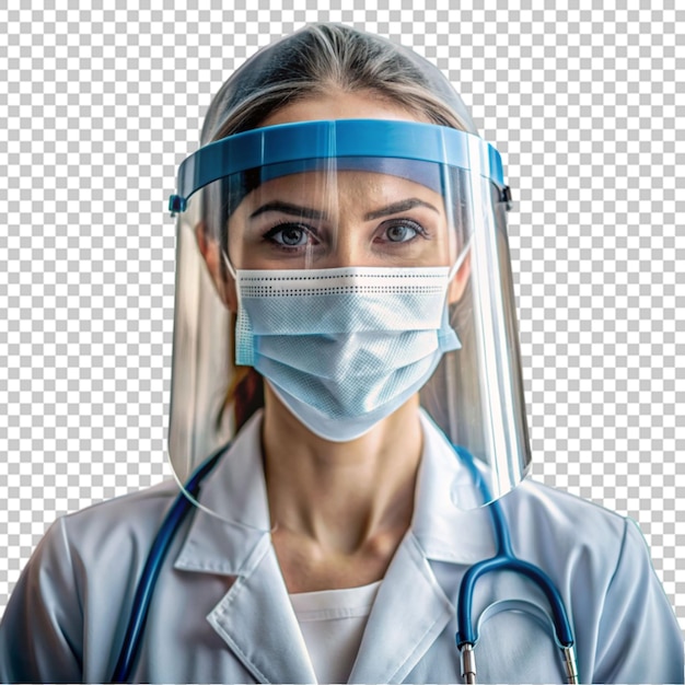 PSD female nurse wearing a surgical mask