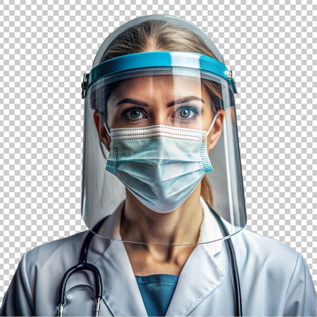 PSD female nurse wearing a surgical mask