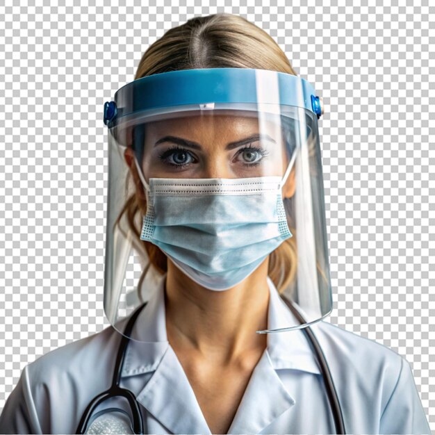 PSD female nurse wearing a surgical mask