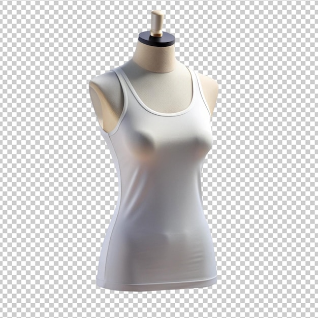 PSD female singlet on a mannequin mockup