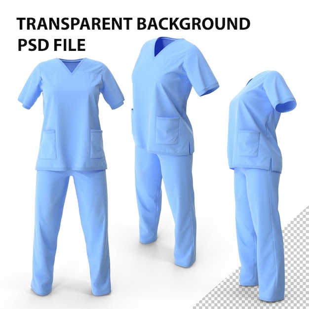 PSD female surgeon dress png