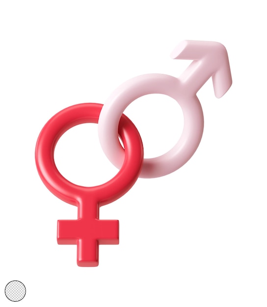 PSD a female symbol with a red circle around it