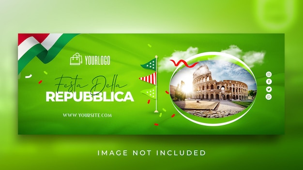 Festa Della Repubblica banner template