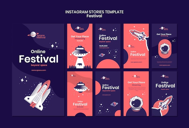 PSD festival instagram stories