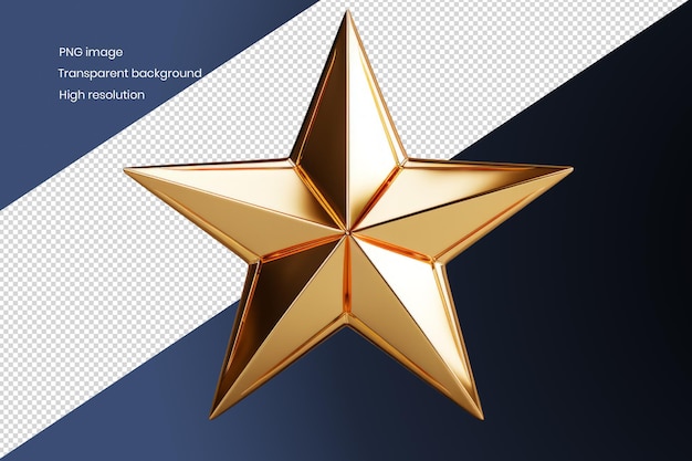 Festive Brilliance Shining Gold Star Christmas Decoration