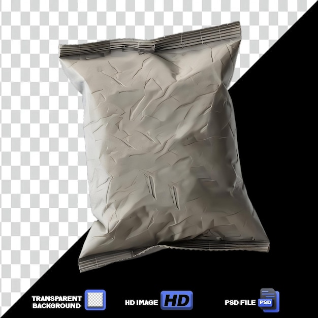 Festive Chips Bag MockUp PNG on Isolated Background