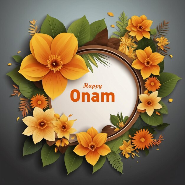 Festive Onam Creative Banner for Happy Onam