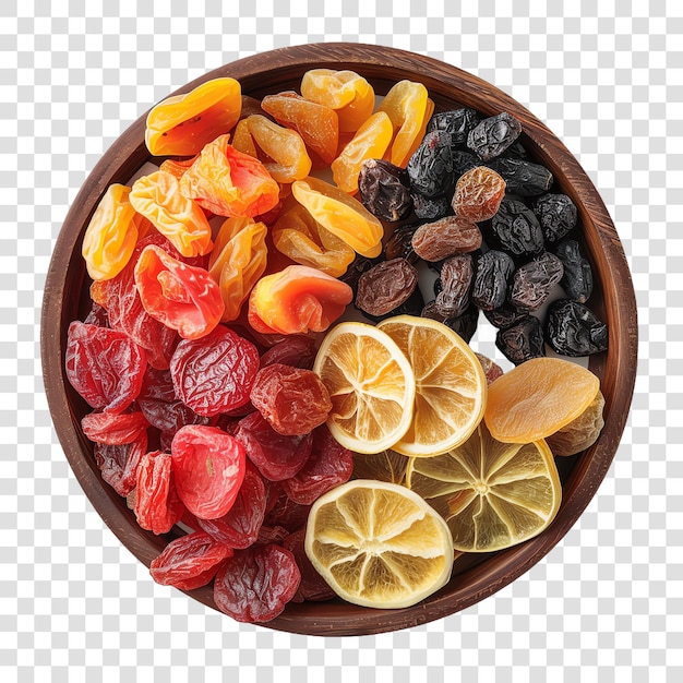 Festive tray with dried fruits in bowl realistic nuts