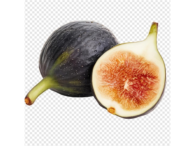 a fig and a half of a fig are shown