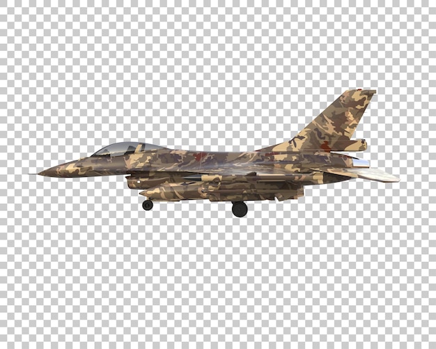 PSD fighter jet isolated on background 3d rendering illustration