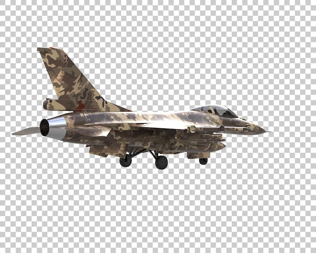 Fighter jet isolated on background 3d rendering illustration