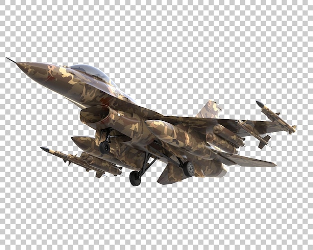 Fighter jet isolated on background 3d rendering illustration