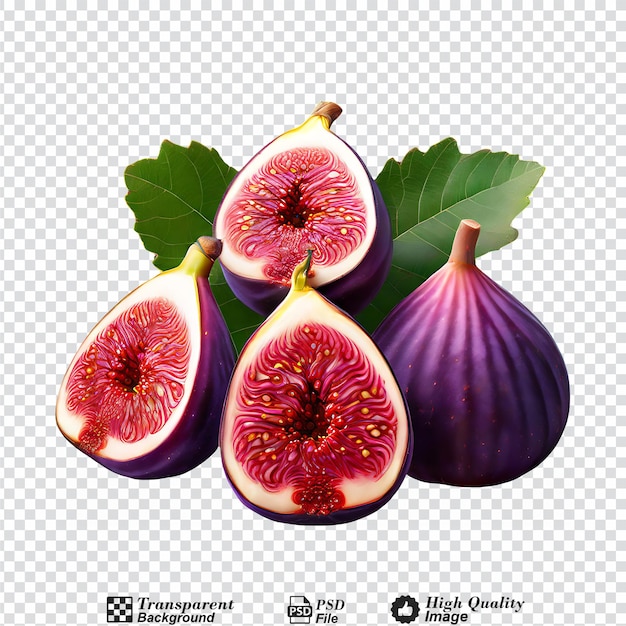 figs isolated on transparent background