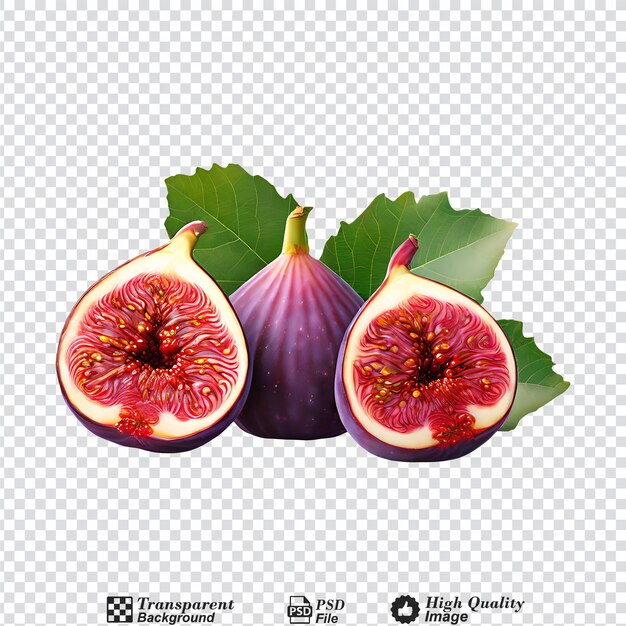 figs isolated on transparent background