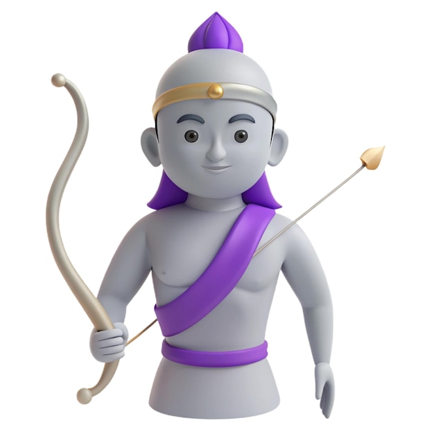 a figurine of a god with a bow and arrow