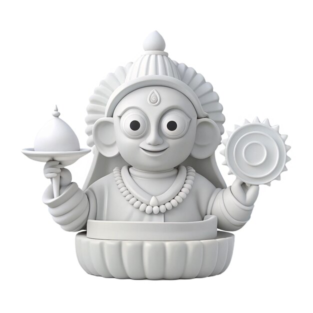 PSD a figurine of a god with a plate on it