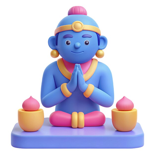 a figurine of a monkey sitting on a small platform with other toys