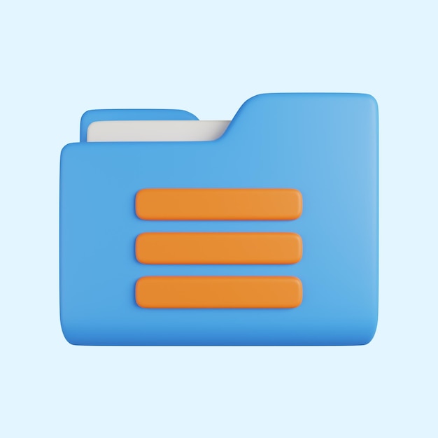 File Folder 3D Icon