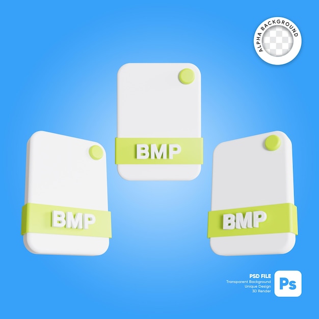 File Formats bmp 3D Icon render