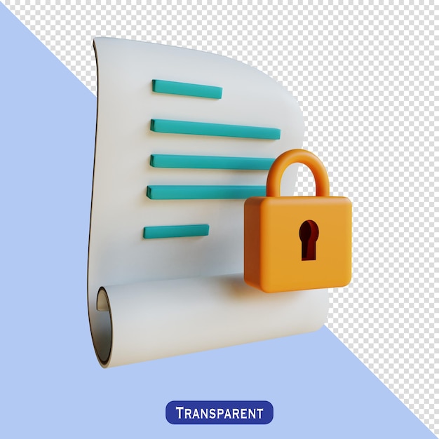 File Security 3 d style