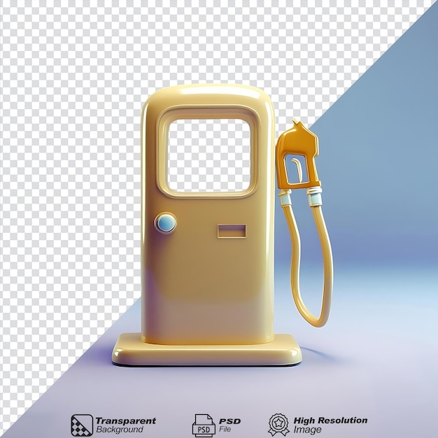 PSD filling station symbol isolated on transparent background