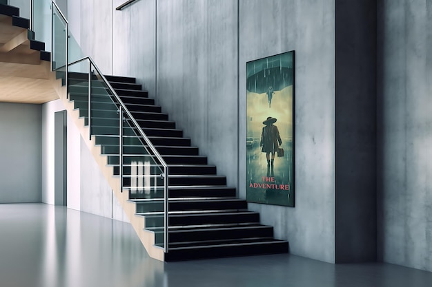 Film festival poster mockup psd