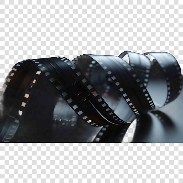 PSD film strip overlay realistic effecton transparent background