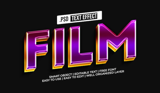 Film Text Style Effect