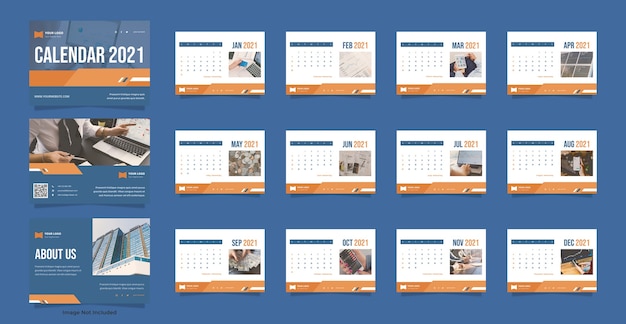 Finance Desk Calendar Template