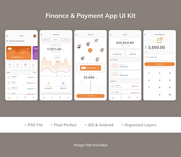 Finance and Payment App UI Kit