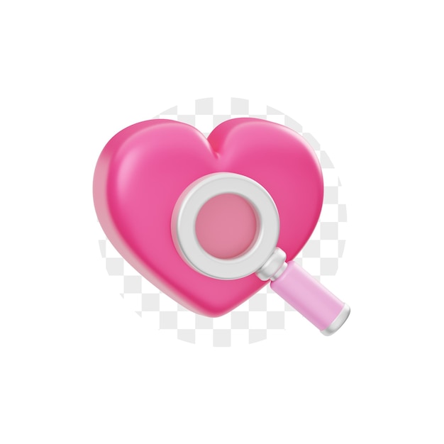 FInd Love 3D Icon