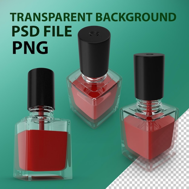 Fingernail Polish Bottle PNG