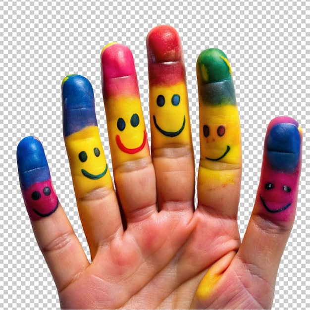 PSD fingers human fingers painted facial expression