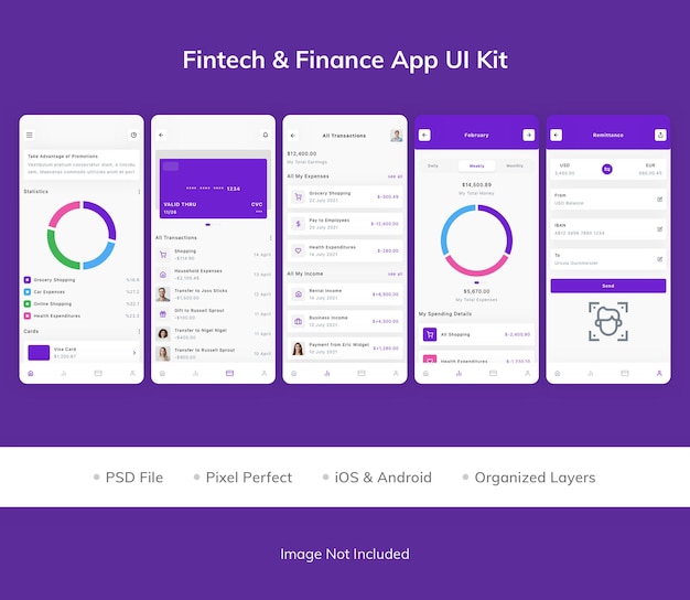 Fintech amp Finance App UI Kit