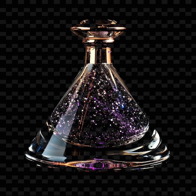 Fir Oil Fused With Amethyst Glitters Emitting a Glittering a Transparent Glitter Effect Element