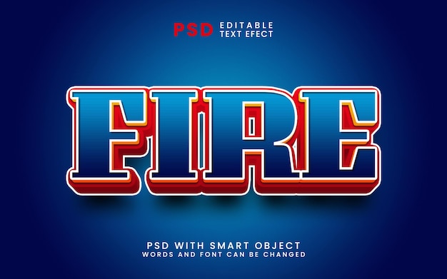 Fire 3d editable text effect