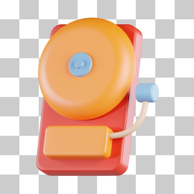 Fire Alarm 3D Icon