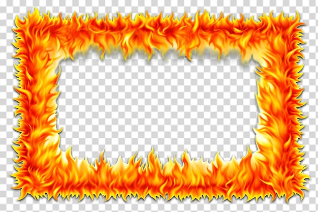 PSD fire border png