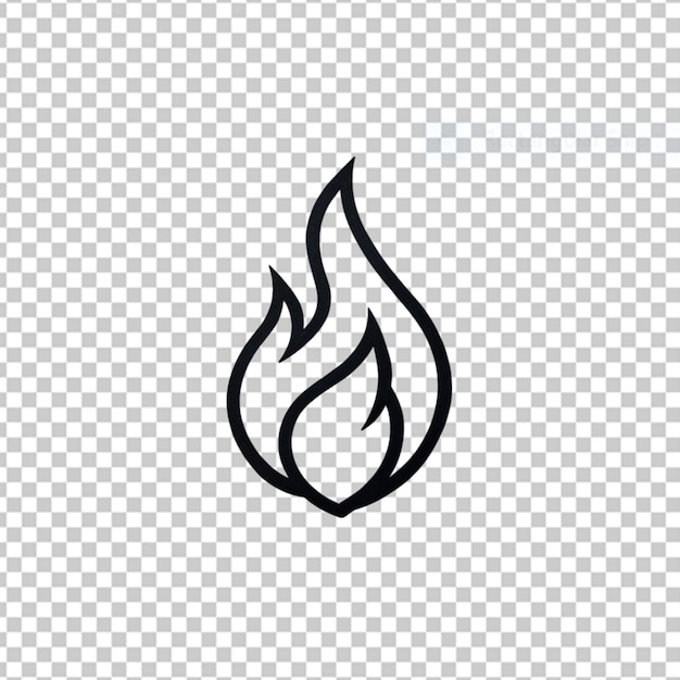 fire flame in outline png