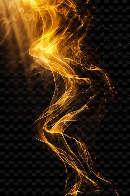 fire flames on a black background