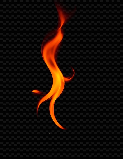 fire flames on a black background