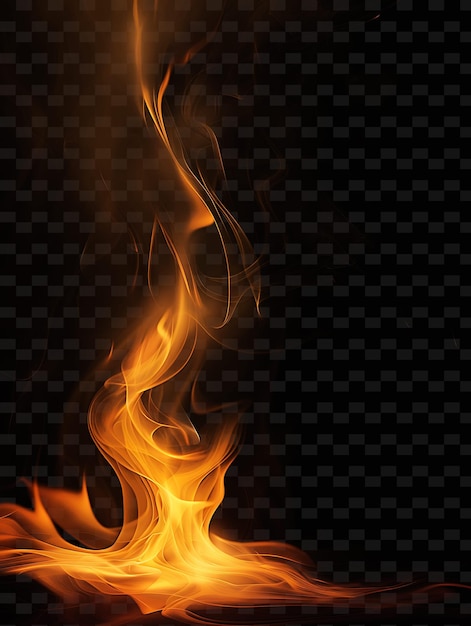 fire flames with a black background