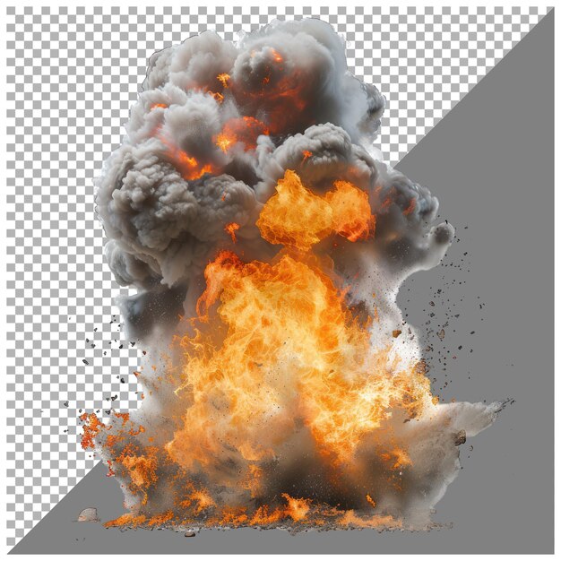 PSD fire and smoke transparent background