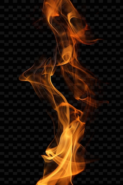 Firelight With Dancing Flames Warm Radiant Enhancing Warmth PNG Y2K Neon Light Effect Design