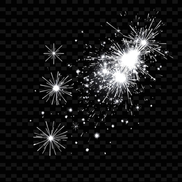 PSD fireworks on a black background with a place for text