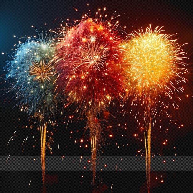 PSD fireworks isolated effect