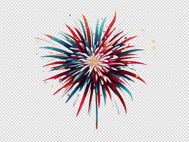 fireworks on transparent background