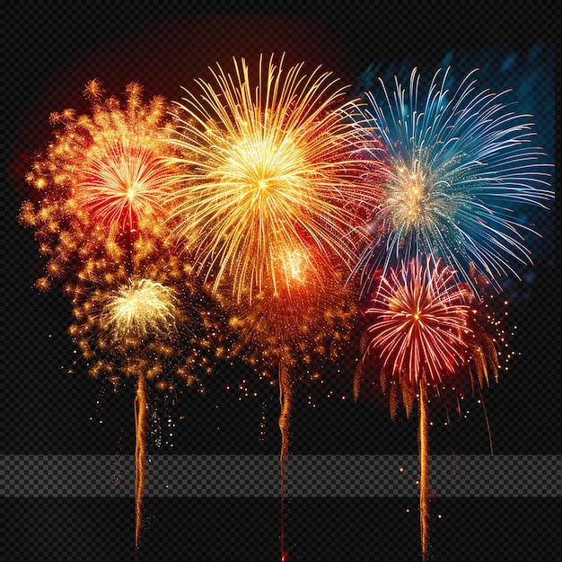 Fireworks transparent effect psd