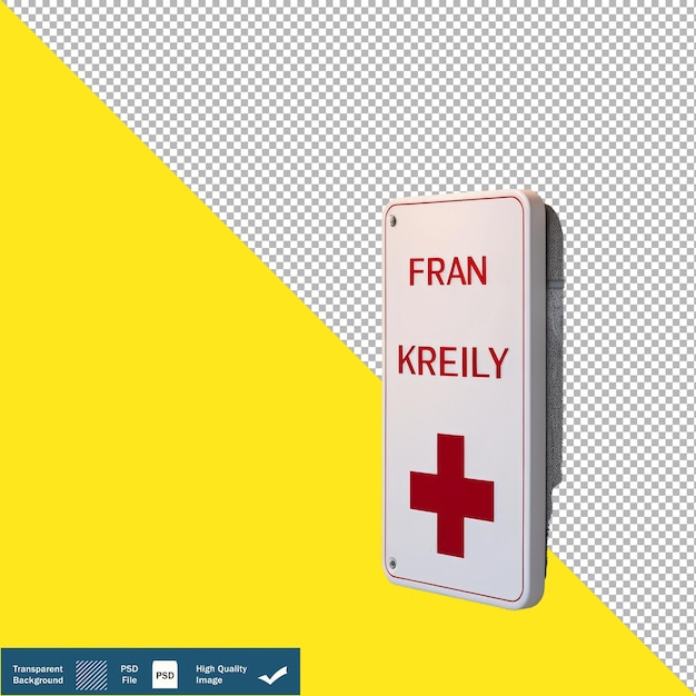 First Aid Kit isolated on White Background transparent background PNG PSD